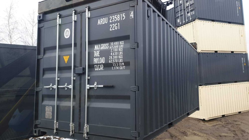 Kontenery morskie 20DV/DC OW, grafitowe RAL7016 - sprzedam AB