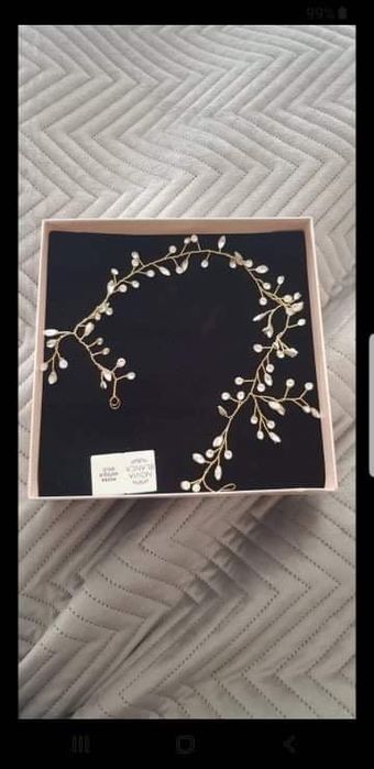 Opaska ślubna Moira Silver Novia Blanca Panna Młoda