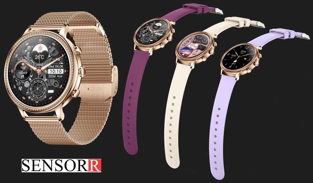 SMARTWATCH ZEGAREK Damski DLA KOBIETY Rozmowy Ciśnienie Polskie Menu