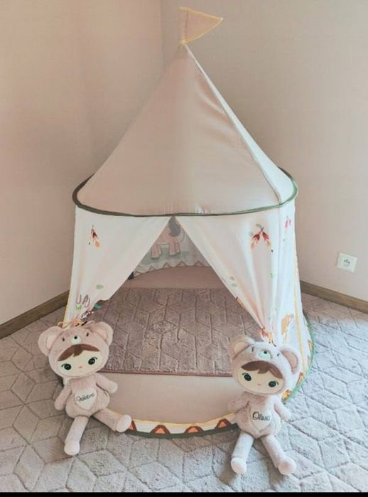 NOWY Namiot Tipi Wigwam Zamek Księżniczki na Roczek Urodziny Prezent