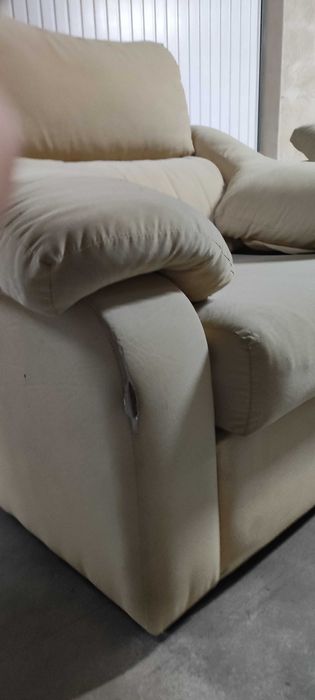 Conjunto Sofá 3 lug. + Poltrona + Puff (Confortável / Oportunidade)