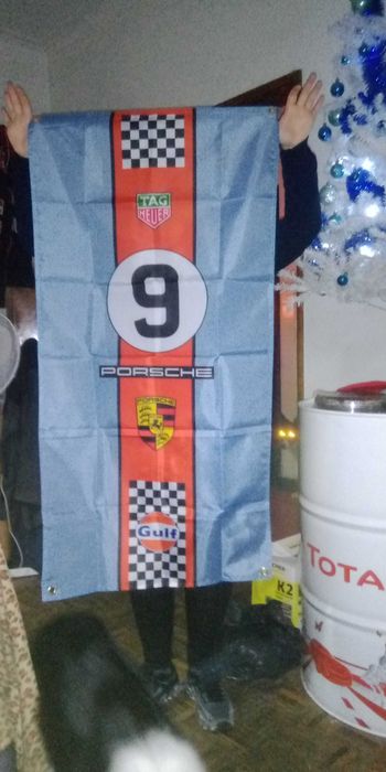 Bandeira Gulf Porsche racing