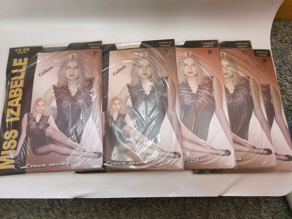 Rajstopy damskie 15-20Den, rozmiar 4-XL, zestw 5 sztuk