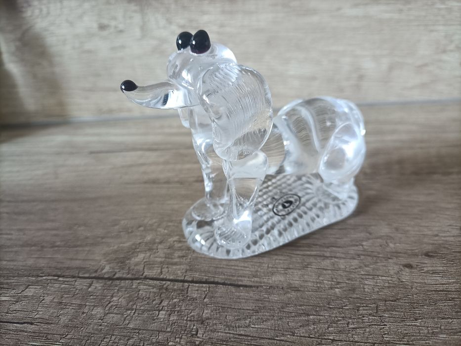 Szklana figurka Pies