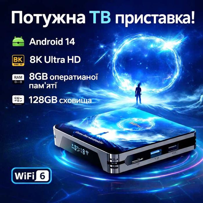 Игровая приставка Game Box PRO 8K 8GB/128GB Android 14 Smart TV HDMI 5G ...