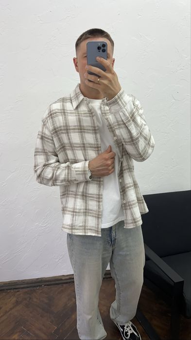 NEW ORIGINAL !Фланелева сорочка в клітинку PULL&BEAR