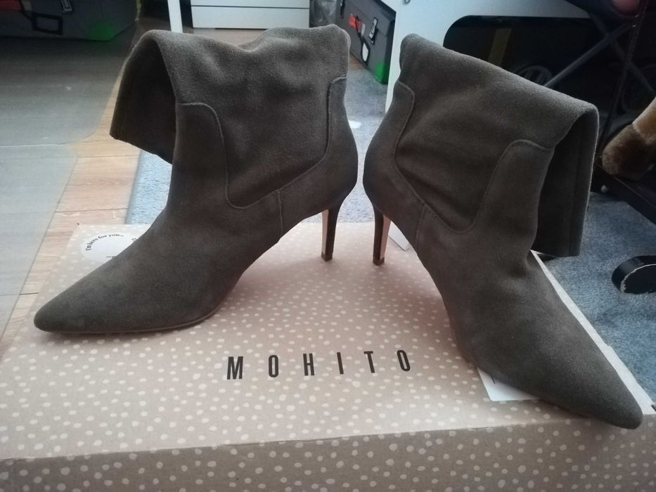 Botki Mohito skóra zamsz rozmiar 41 Nowe