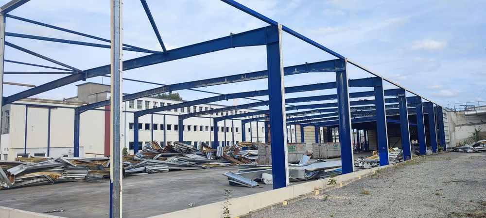 Hala stalowa magazyn 30x126m 7,4m konstrukcja