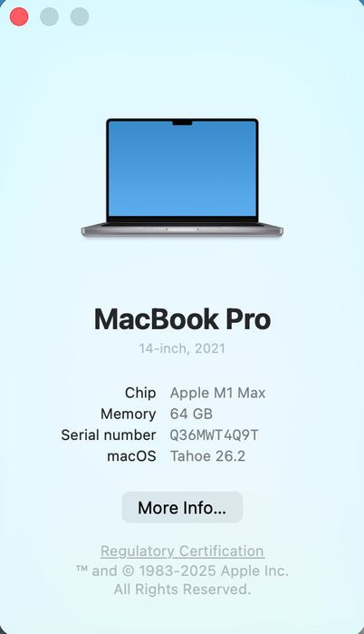 macbook m1 max 64 - купити ноутбуки - Ціна на OLX.ua