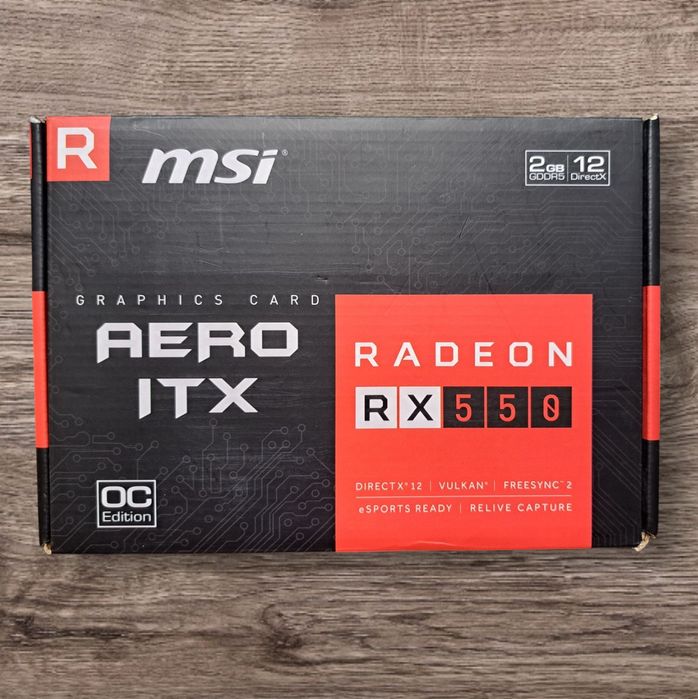 Відеокарта MSI Radeon RX 550 2Gb AERO ITX OC GDDR5 (Samsung) 128bit: 1 ...