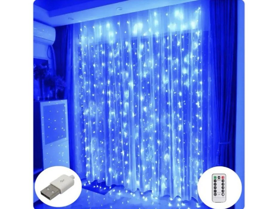 Гірлянди штори 3на3 недорого