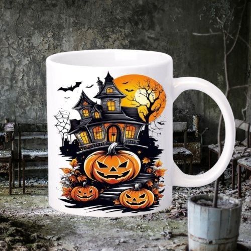 Kubek z grafiką na Halloween