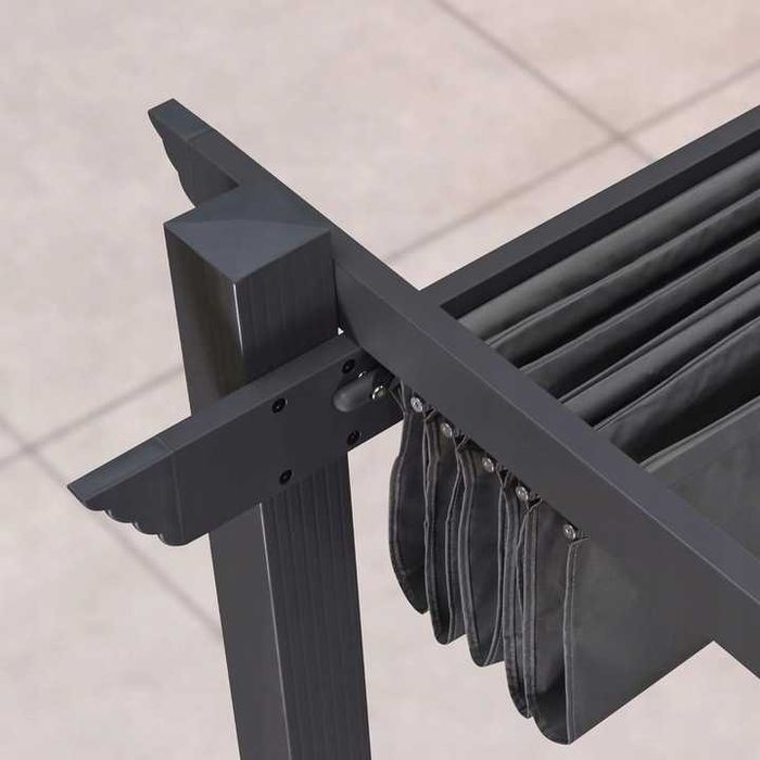 PURPLE LEAF Metalowy pawilon ogrodowy, pergola, 300 x 365 cm