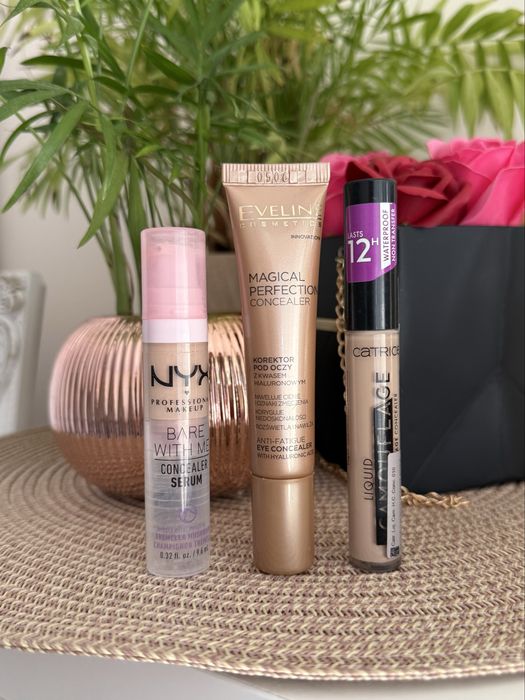 Korektor Nyx serum Eveline Catrice