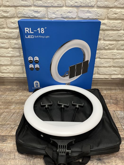 Кільцева LED лампа RL-14, RL-18 зі штативом 210см