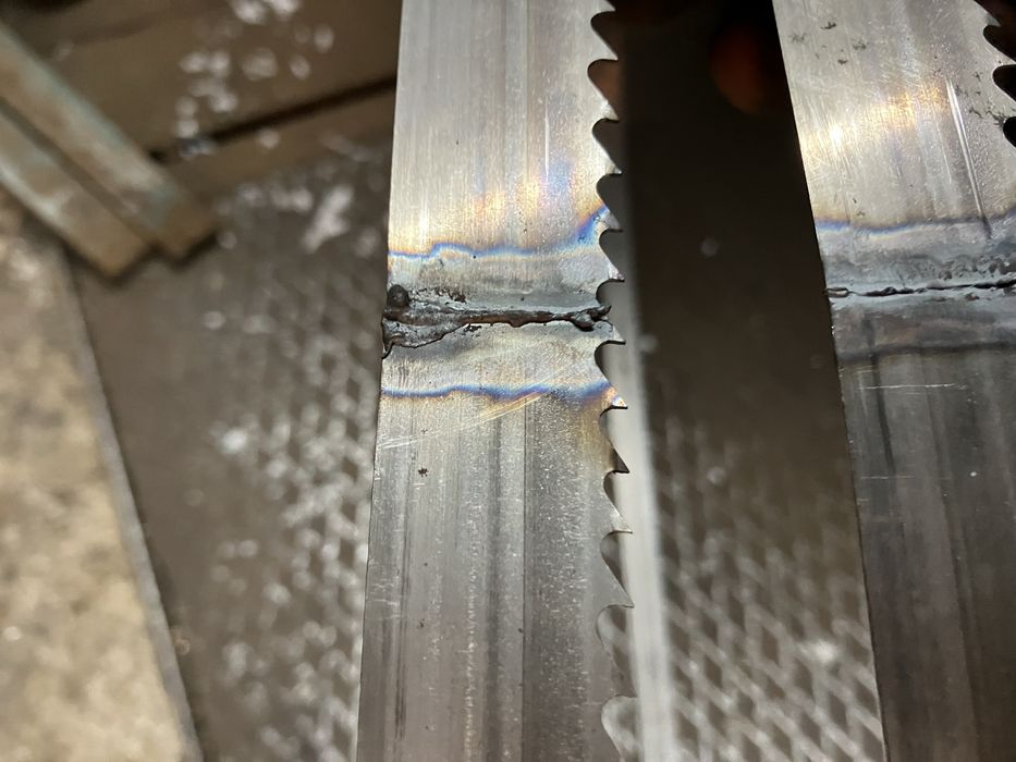 Сварка лентоных пил 10-60 мм зварювання стрічкових пил стикова