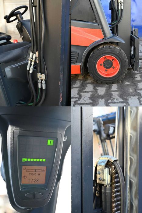 Wózek widłowy Linde E16C-02 Triplex 607 cm 2016 rok 5863mth FHP 472