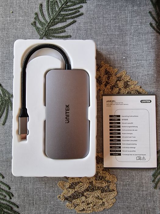 Hub USB  Unitek D1071A N9+ USB-C HDMI, PD100W czytnik kart
