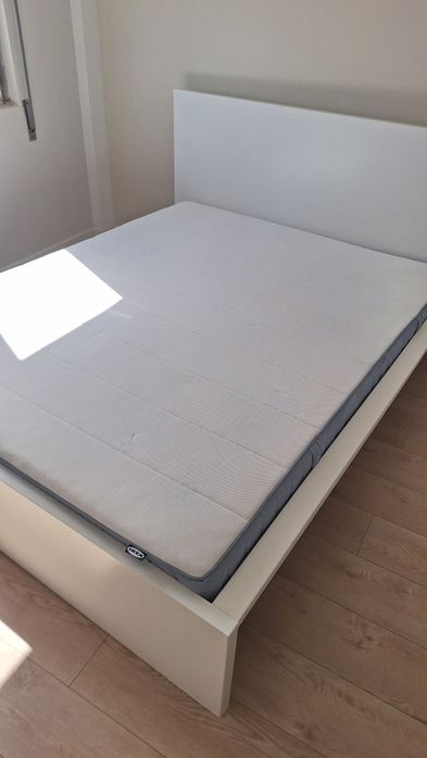 Cama Casal + Colchão Ikea 160x200