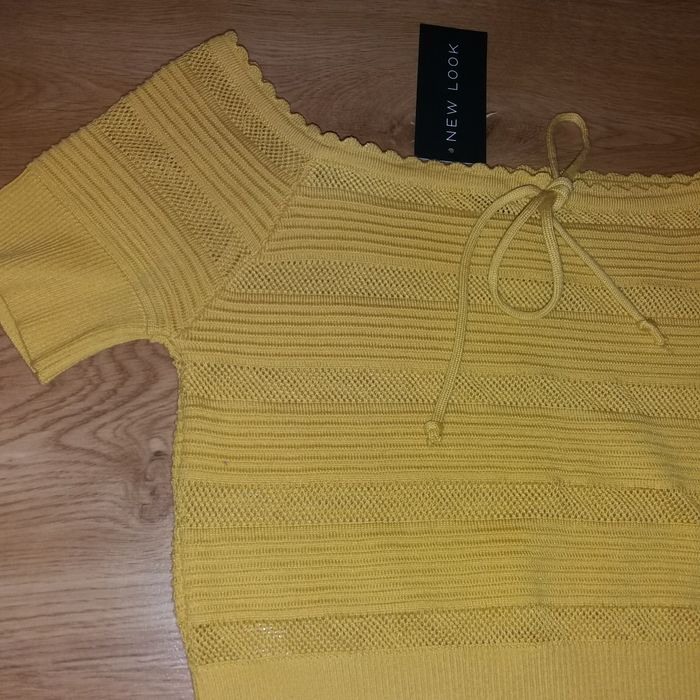 Bluzka nev look 40*kurkuma *hit*sweterek*crop top