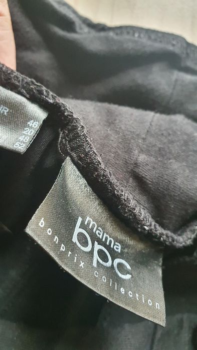 Okazja! Czarne spodnie ciążowe r.46