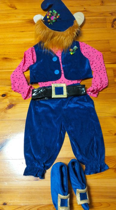 Новорічний костюм гнома ельфа на зріст 110, 116, 122