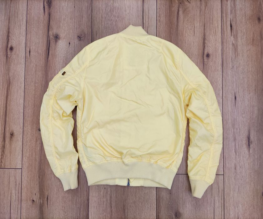 Alpha Industries damska żółta kurtka bomberka flyers w rozmiarze L