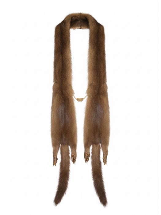 Шарф / горжетка / комір із натурального хутра куниці