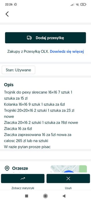 Nowe kolanka do pexy