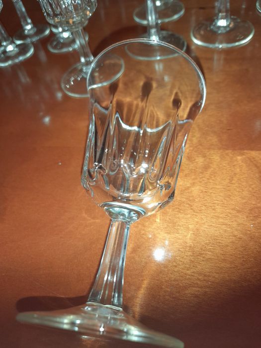 Serviço copos seis copos agua 6 copos vinhos seis flutes champanhe