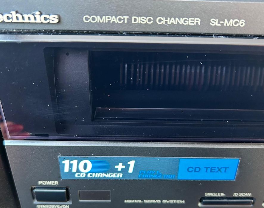 Technics SL-MC6 Nalepka frontowa.