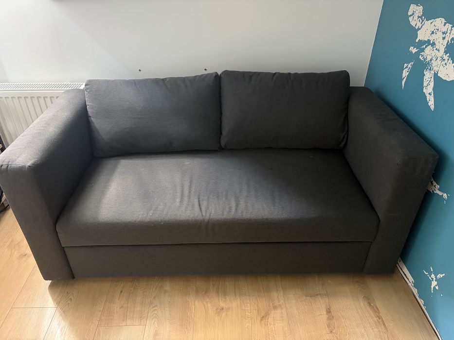 Rozkładana sofa 2-osobowa IKEA SKÖNABÄCK – ciemny grafit