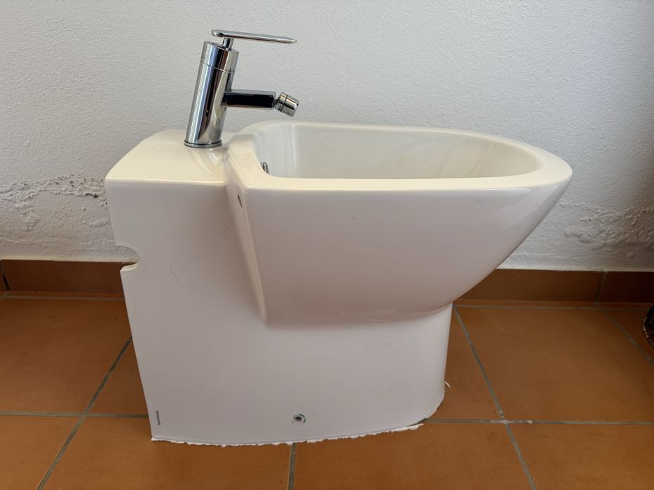 NOVO - Bidé SANINDUSA compacto de ceramica tradicional branco