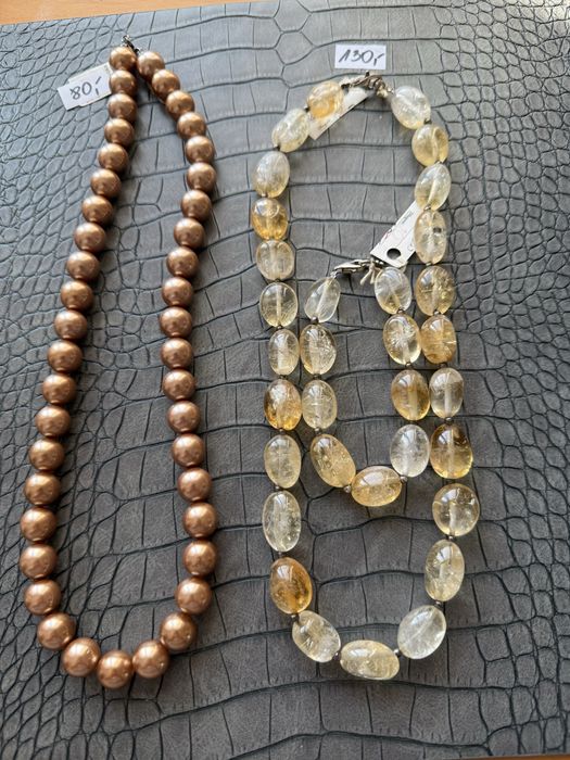 Korale z kamienia naturalnego