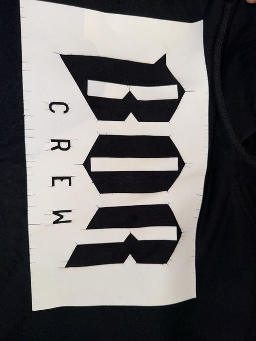 Bluza Borcrew męska czarna z kapturem Paluch