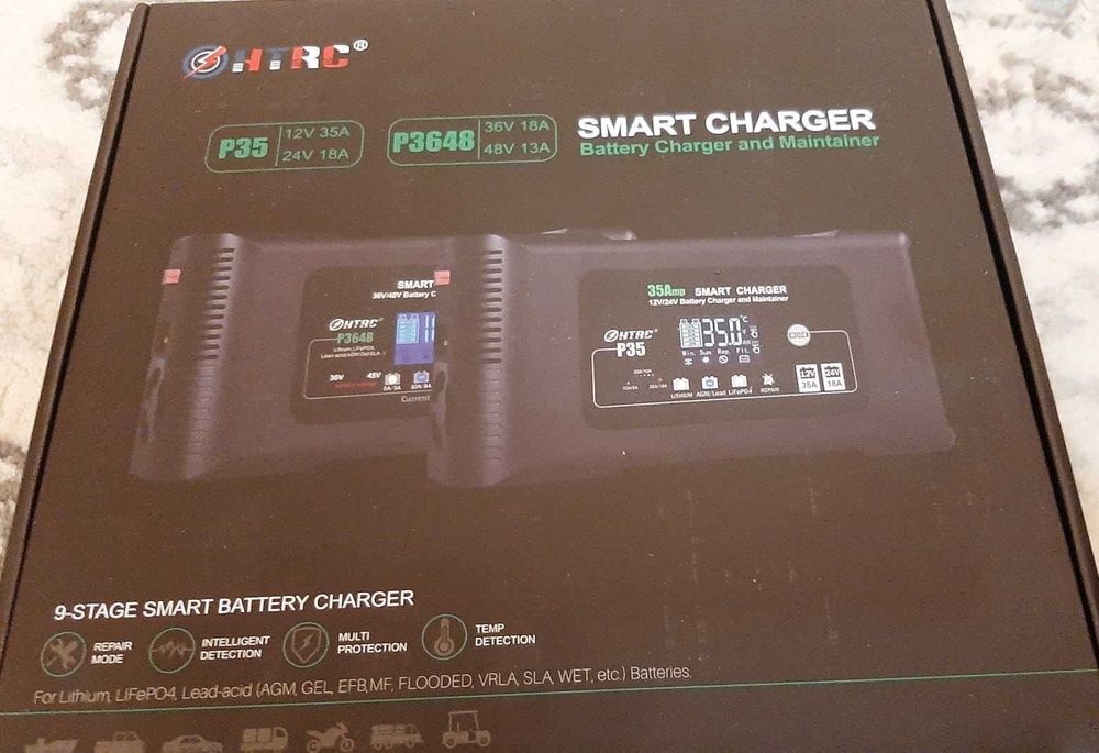 Зарядка для аккумулятора HTRC P35 (12v35a/24v18a) LiFePO4,Acid,AGM,Gel