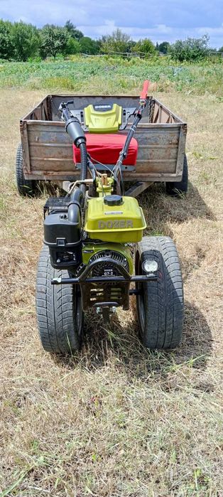 Мотоблок с прицепом