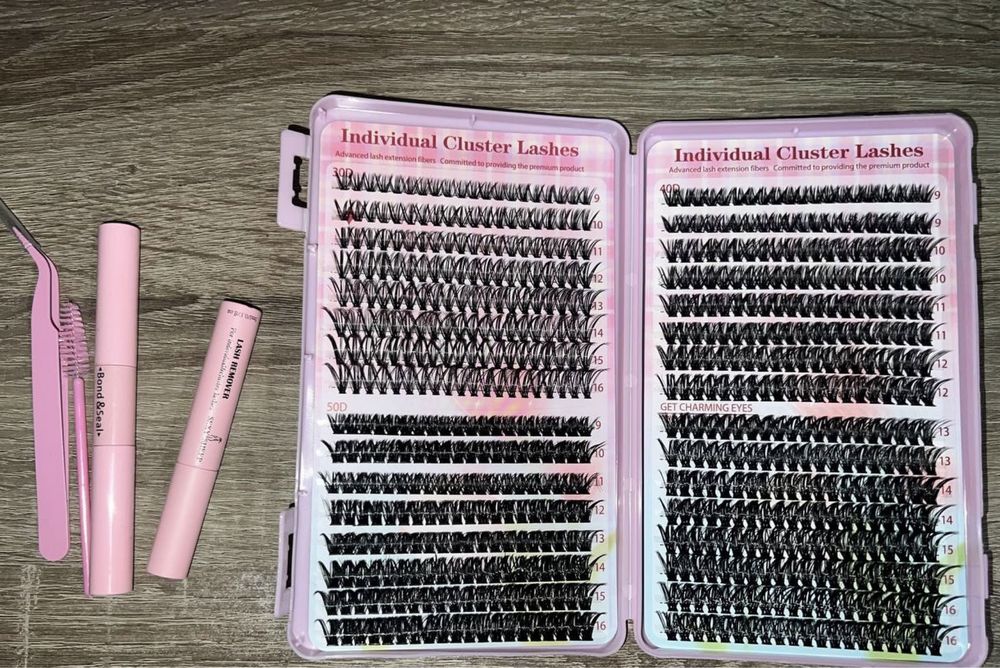 Набор для наращивания ресниц 740pcs с ремувером
