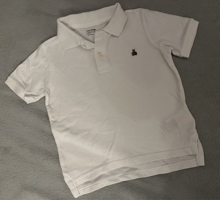 Baby gap biała koszulka polo 4 lata 110cm