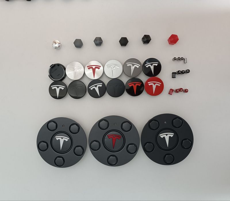 Колпачки Tesla R18,19,20,21,22 ковпачки на диски колеса болти Тесла