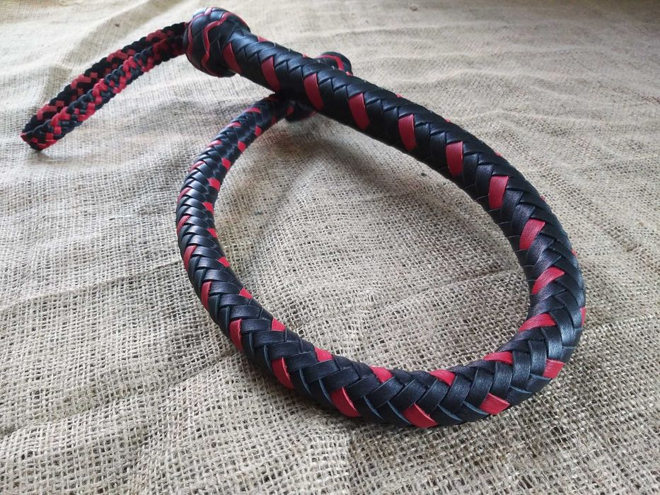 Nahajka bat skóra naturalna 76 cm
