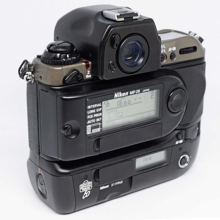 Nikon F5 SLR 50th Anniversary with SB-27 Flash, MF-28 Back, MN-30 Battery Packs, etc.64552273359875122
