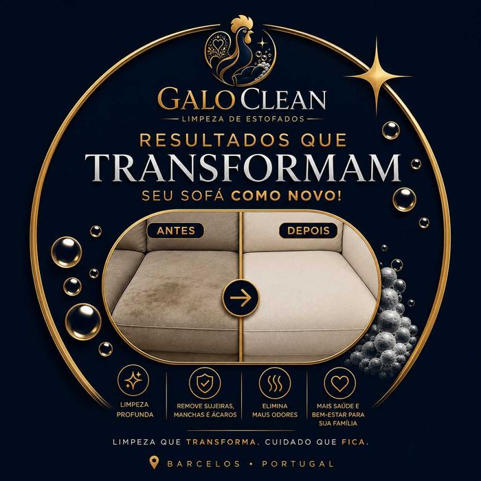 Galo Clean | Limpeza Profissional de Estofos em Barcelos e Região