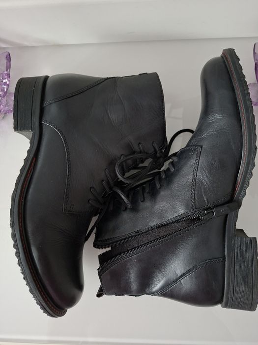 TAMARIS 39 sztyblety Nowe skóra trzewiki kamasze