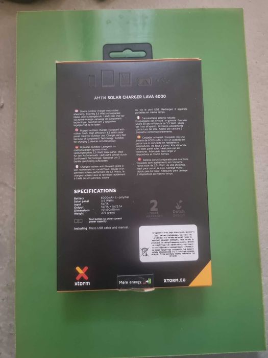 Powerbank Solarny Solar Charger Lava 6000mAh