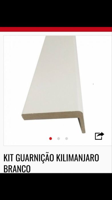 Guarnicões encaixe branco