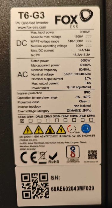 Falownik T6-G3 9000W