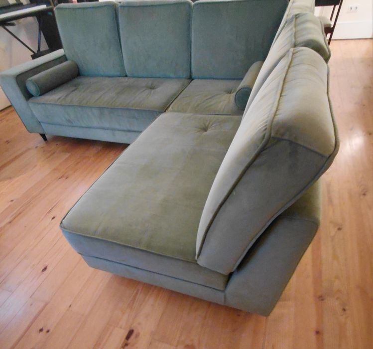 Sofá de canto  - Veludo