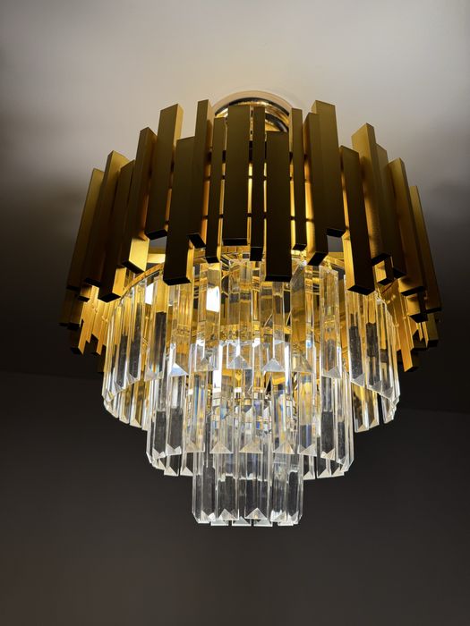 Lampa glamour  zlota