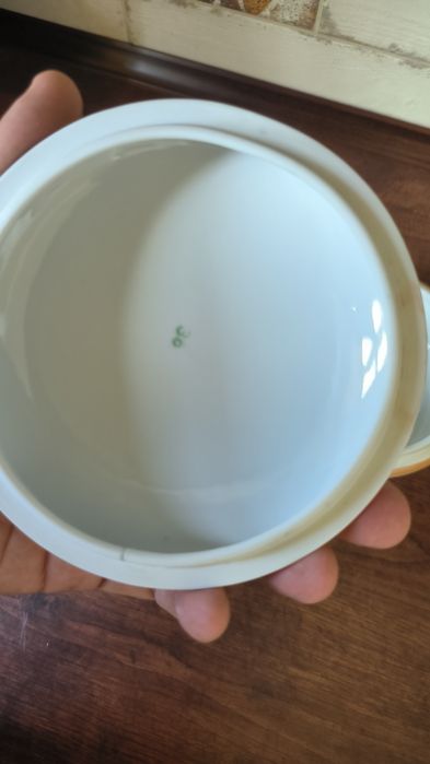Podełeczko, puzderko, bomboniera Ćmielów ok. 13cm